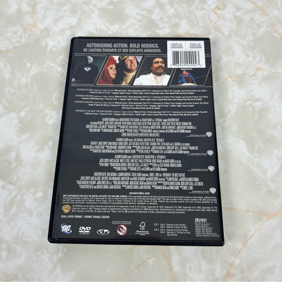 Superman 4 Film Collection DVD 2 Disc Set - Picture 2 of 6